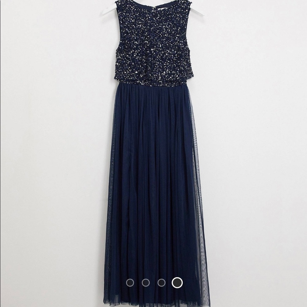 ASOS Navy sequin dress